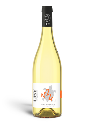 UBY - BIO - N°24 - Côtes de Gascogne, vin blanc tendre fruité, BIO