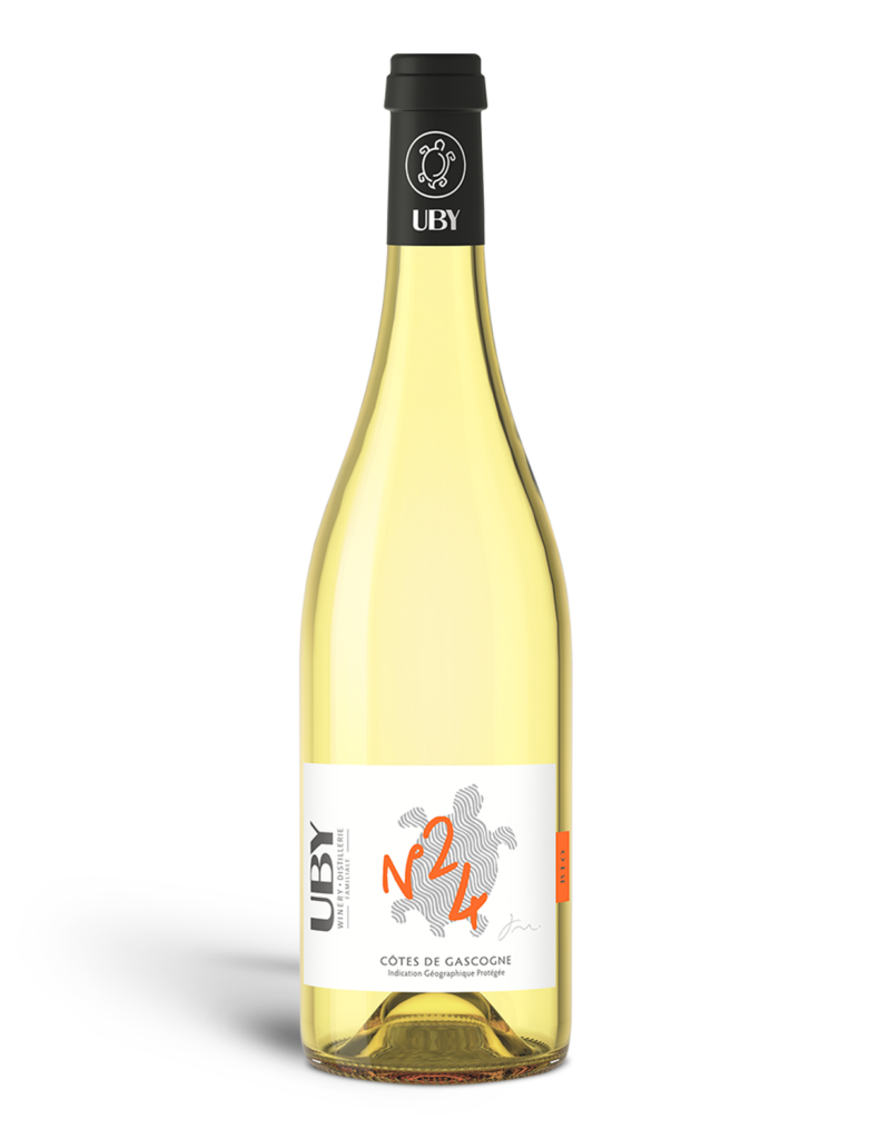 UBY - BIO - N°24 - Côtes de Gascogne, vin blanc tendre fruité, BIO