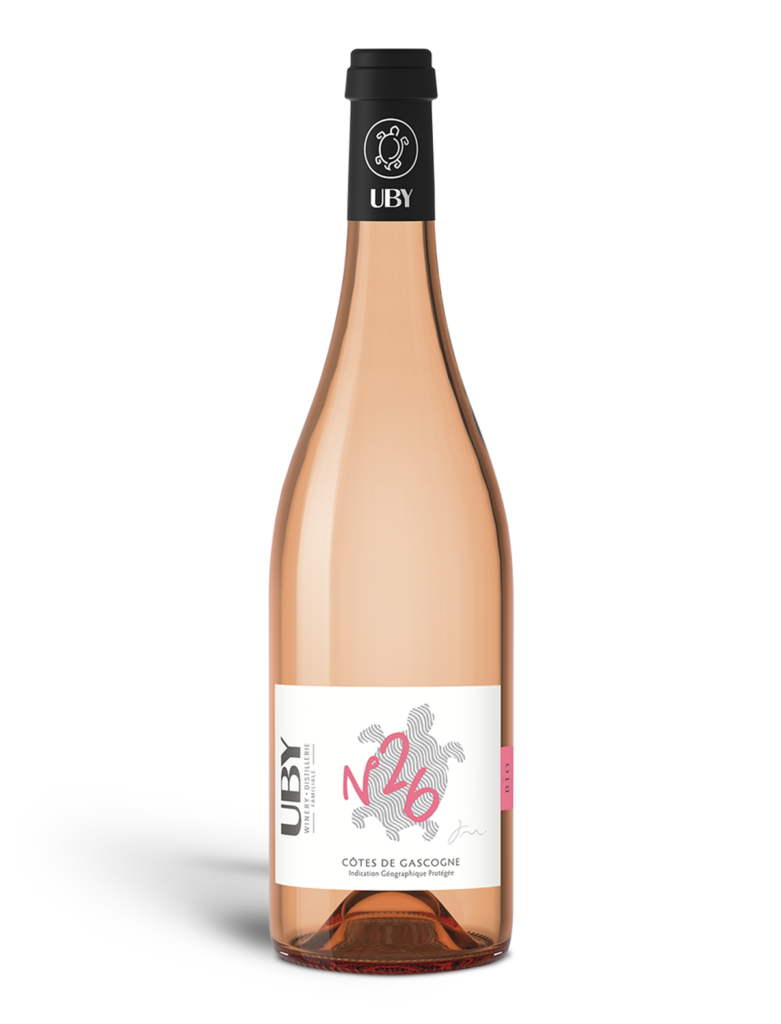 UBY - BIO - N°26 - Côtes de Gascogne, vin rosé fruité, BIO