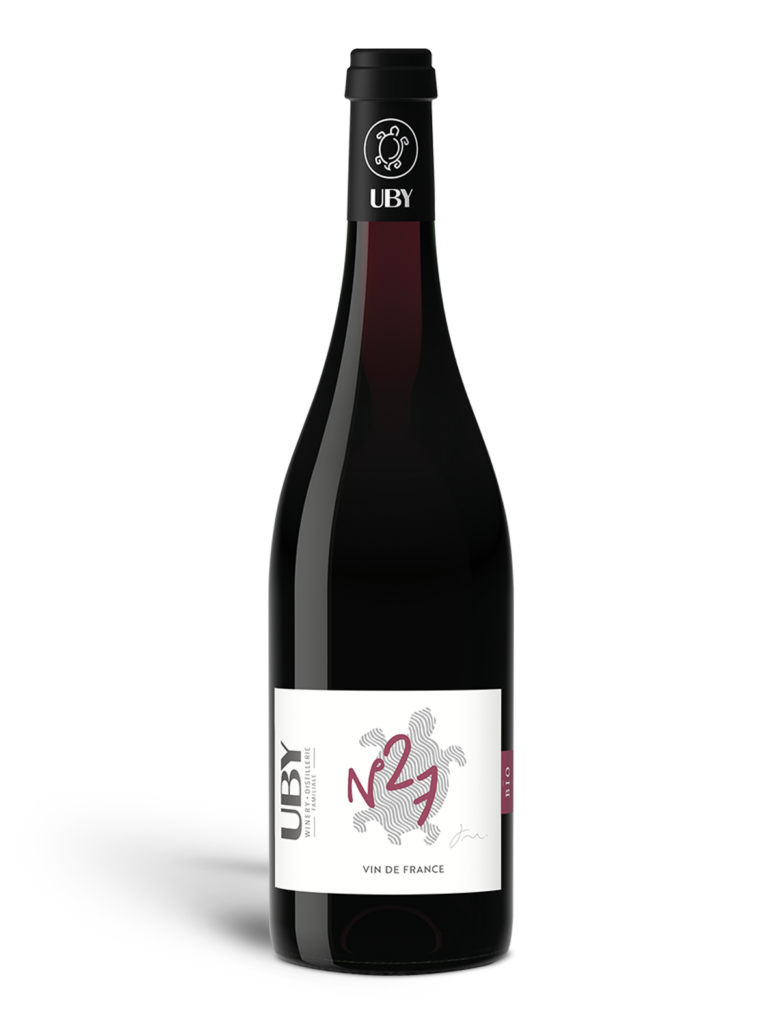 UBY - BIO - N°27 - Côtes de Gascogne, vin rouge fruité, BIO