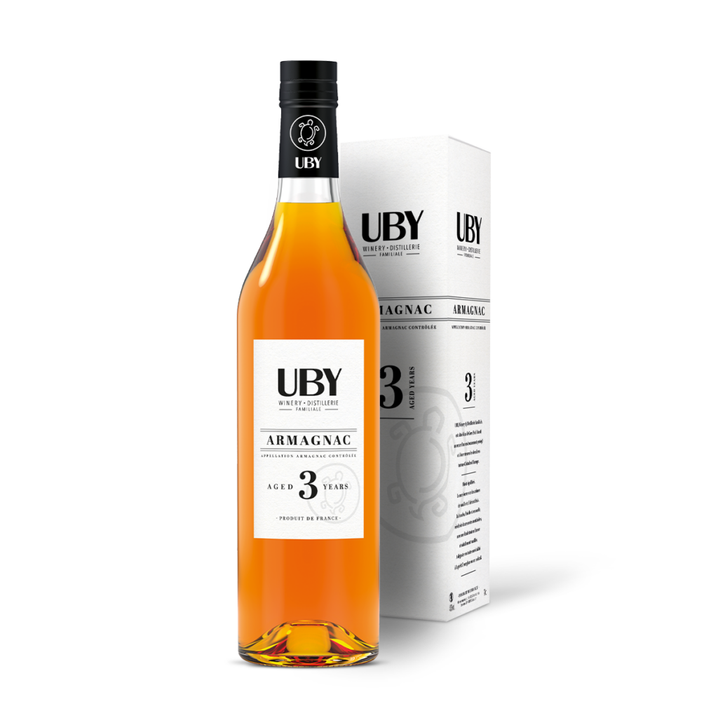 UBY - ARMAGNAC - AUTHENTIQUE - 3 ANS D'ÂGE, AOP Armagnac