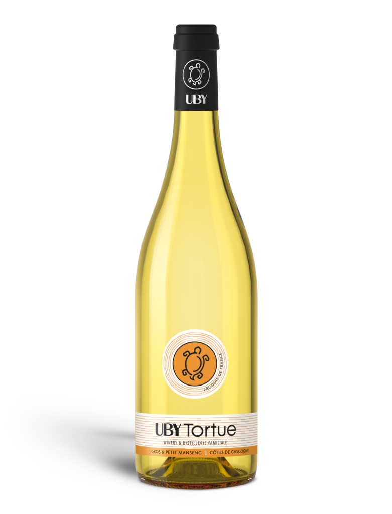 UBY - TORTUE - BLANC TENDRE - Côtes de Gascogne, vin blanc tendre fruité