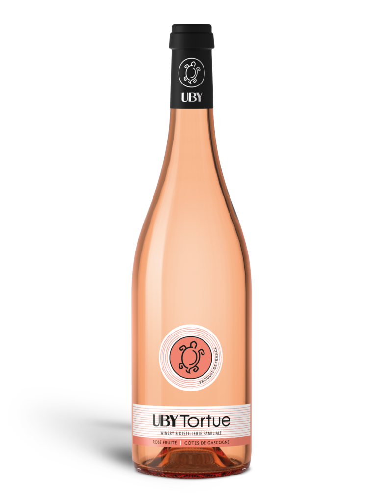 UBY - TORTUE - ROSÉ FRUITÉ - Côtes de Gascogne, vin rosé fruité